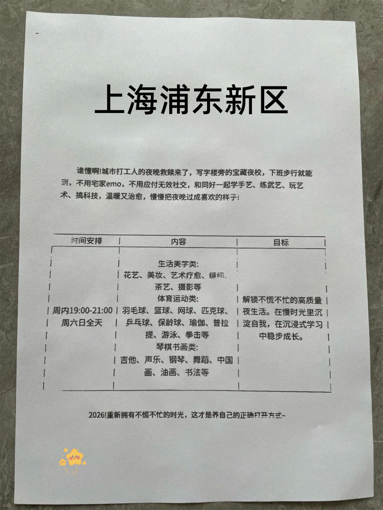 浦东下班可选夜校课