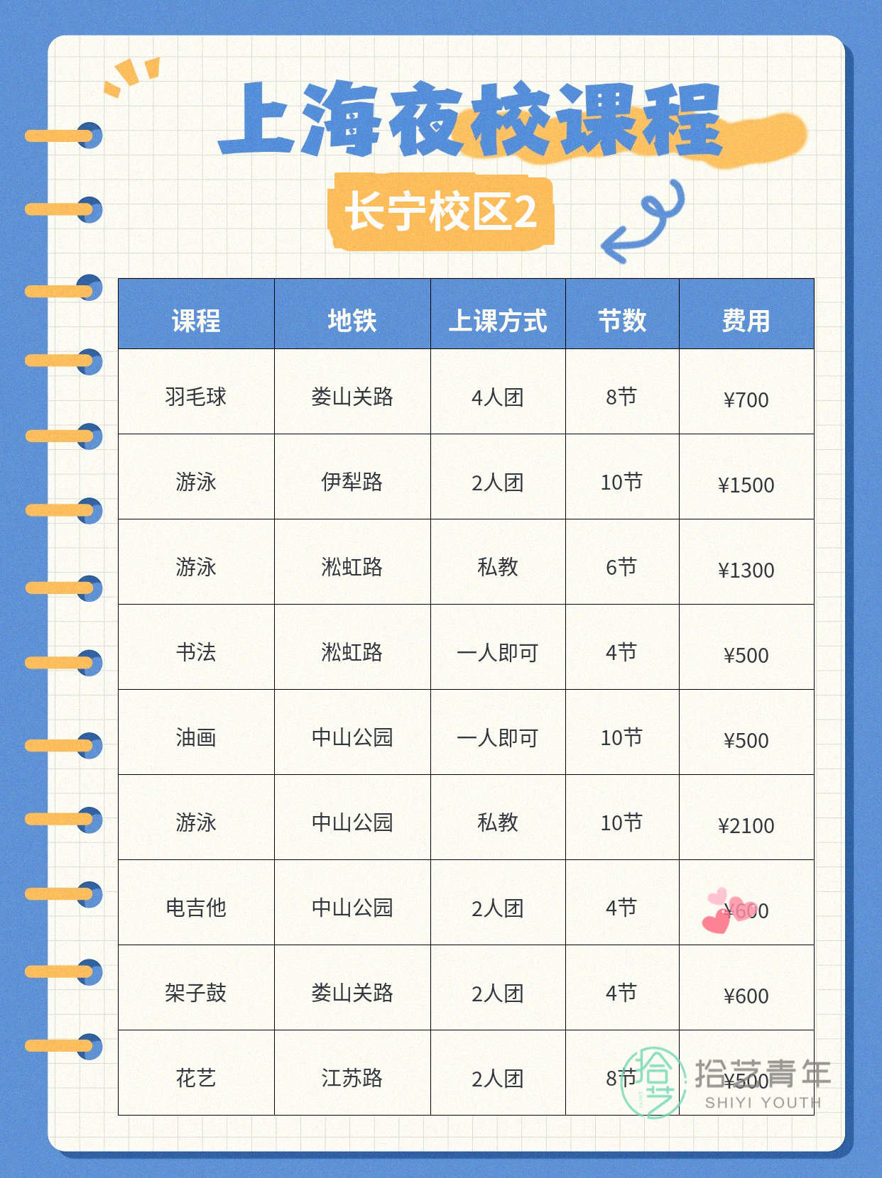 上海长宁区夜校课程更新啦 - 图片3