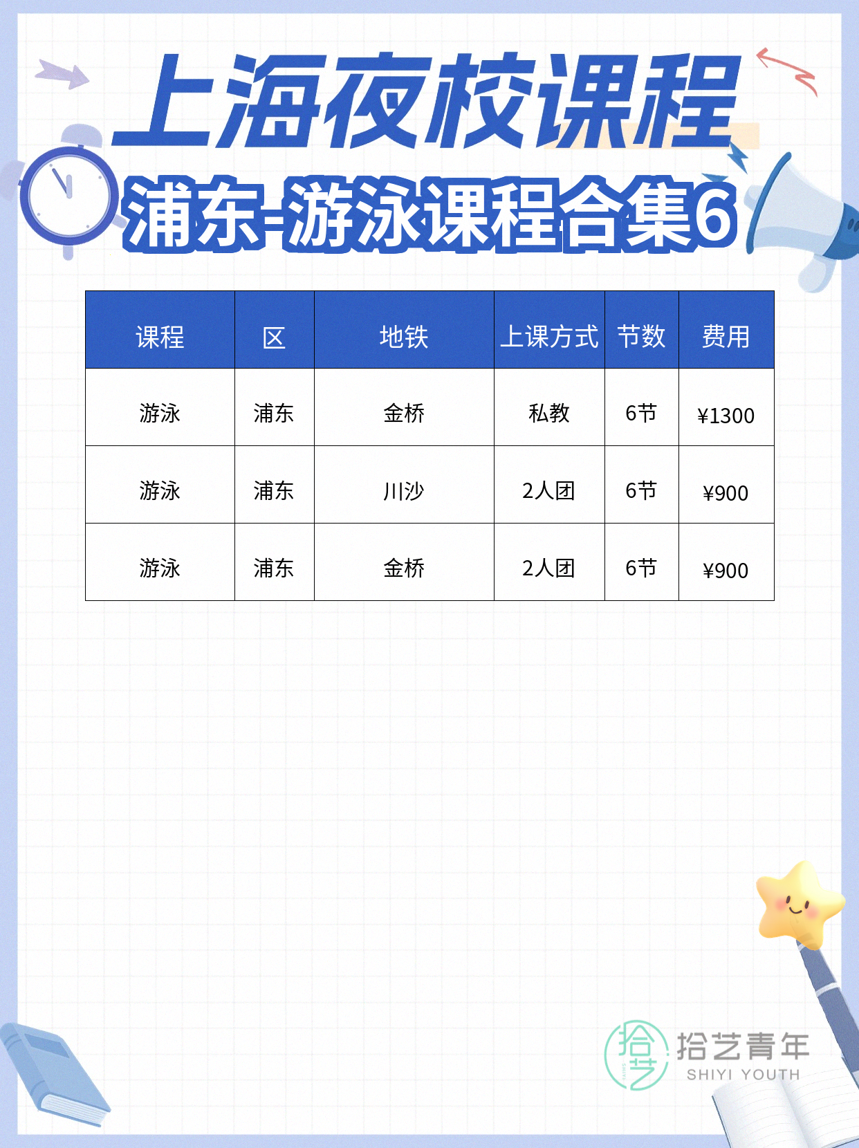 上海浦东夜校游泳课上新啦✨ - 图片7