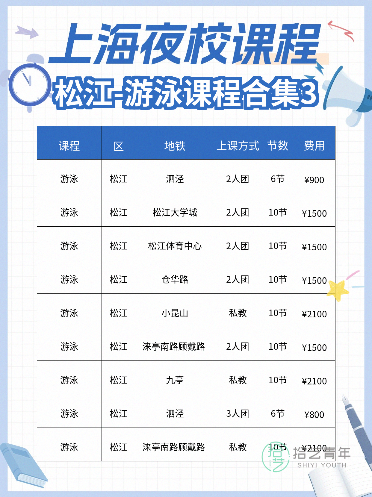 上海松江夜校游泳课上新 零基础友好 - 图片4