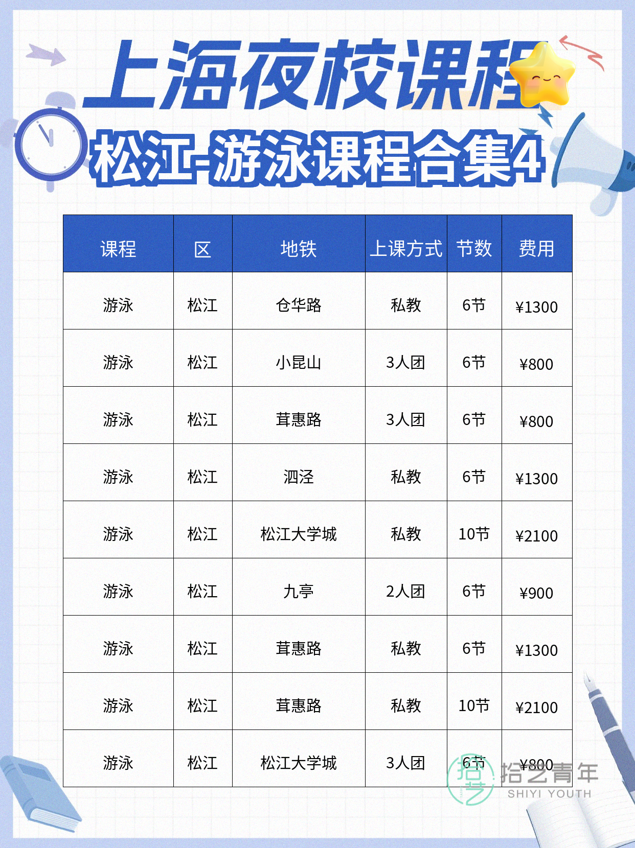 上海松江夜校游泳课上新 零基础友好 - 图片5