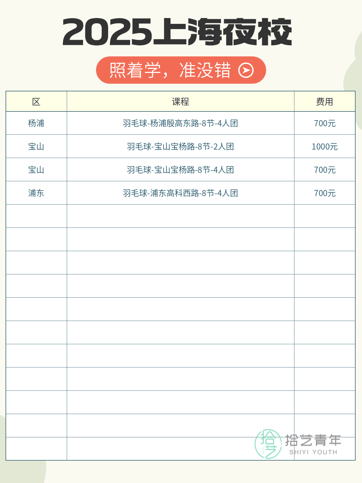 打工人福音！上海夜校羽毛球课覆盖11区 - 图片4