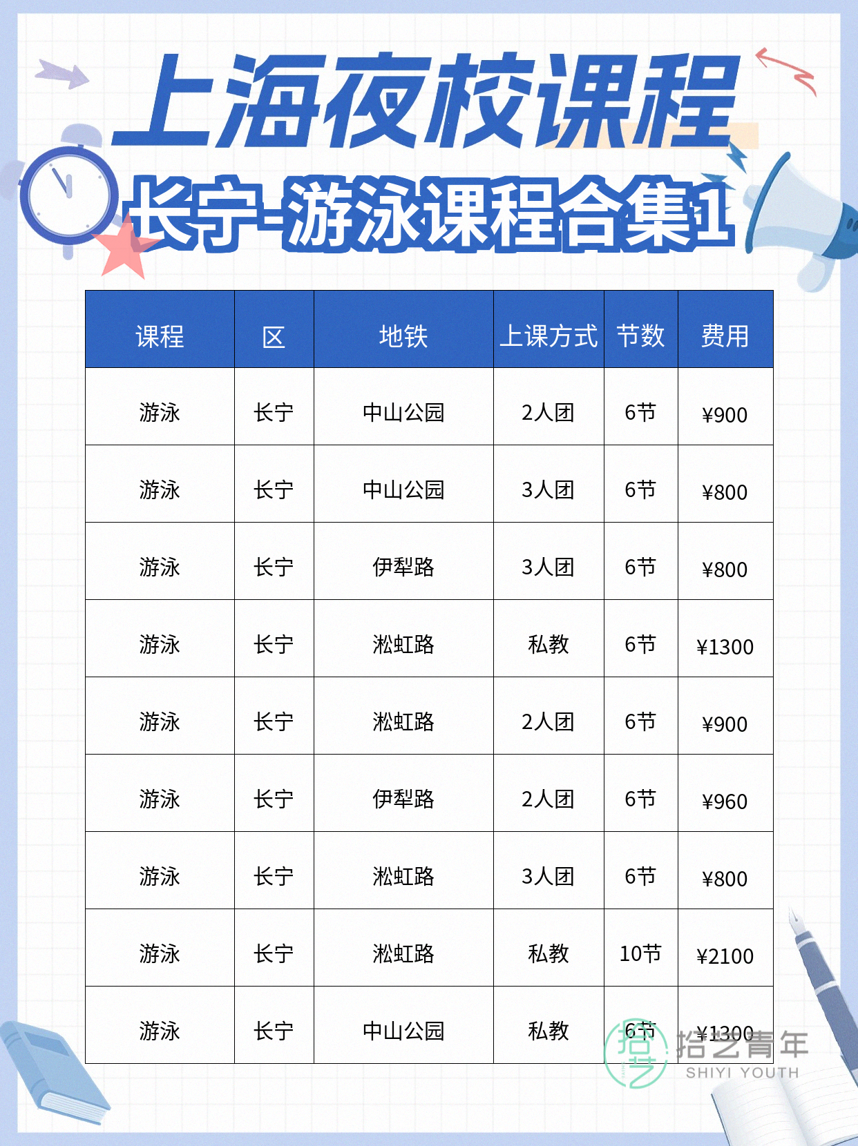 长宁夜校游泳,去哪上课? - 图片2