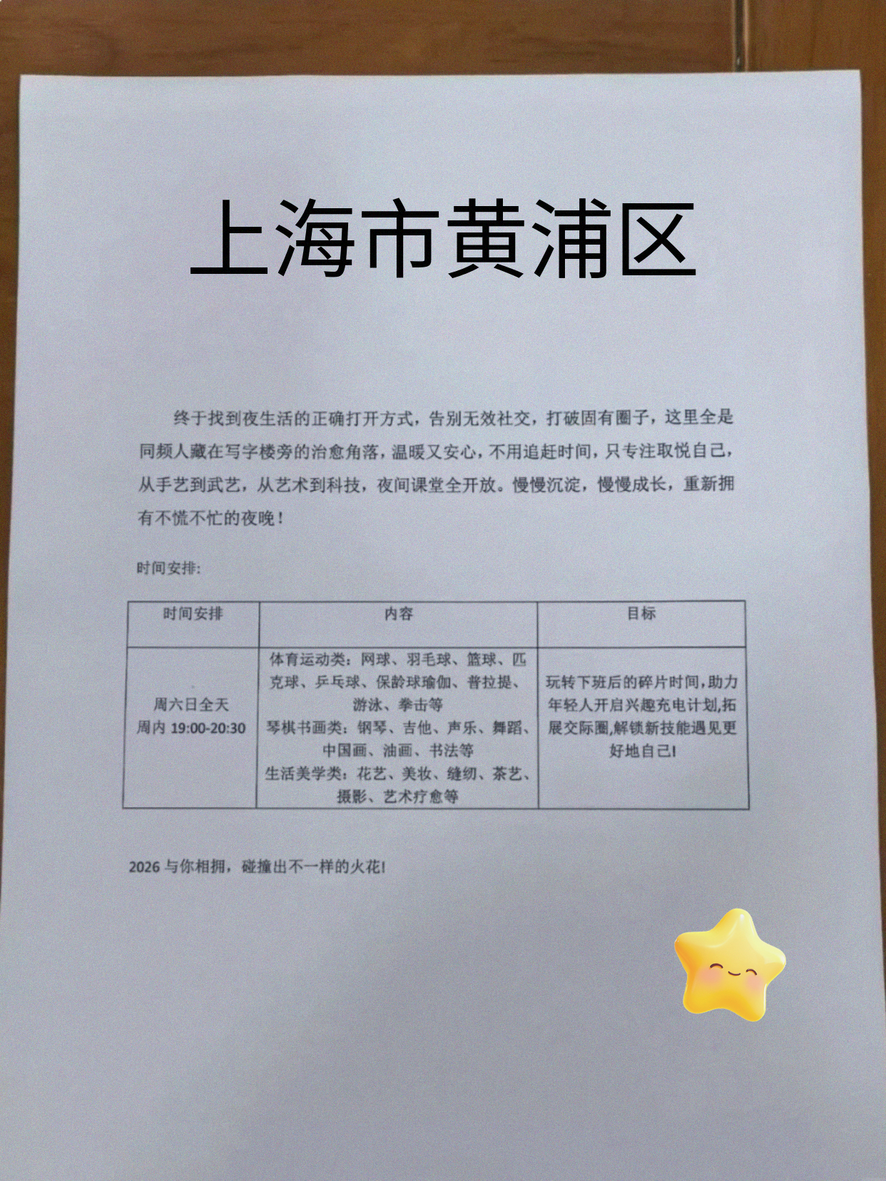 家人们黄浦夜校必看!