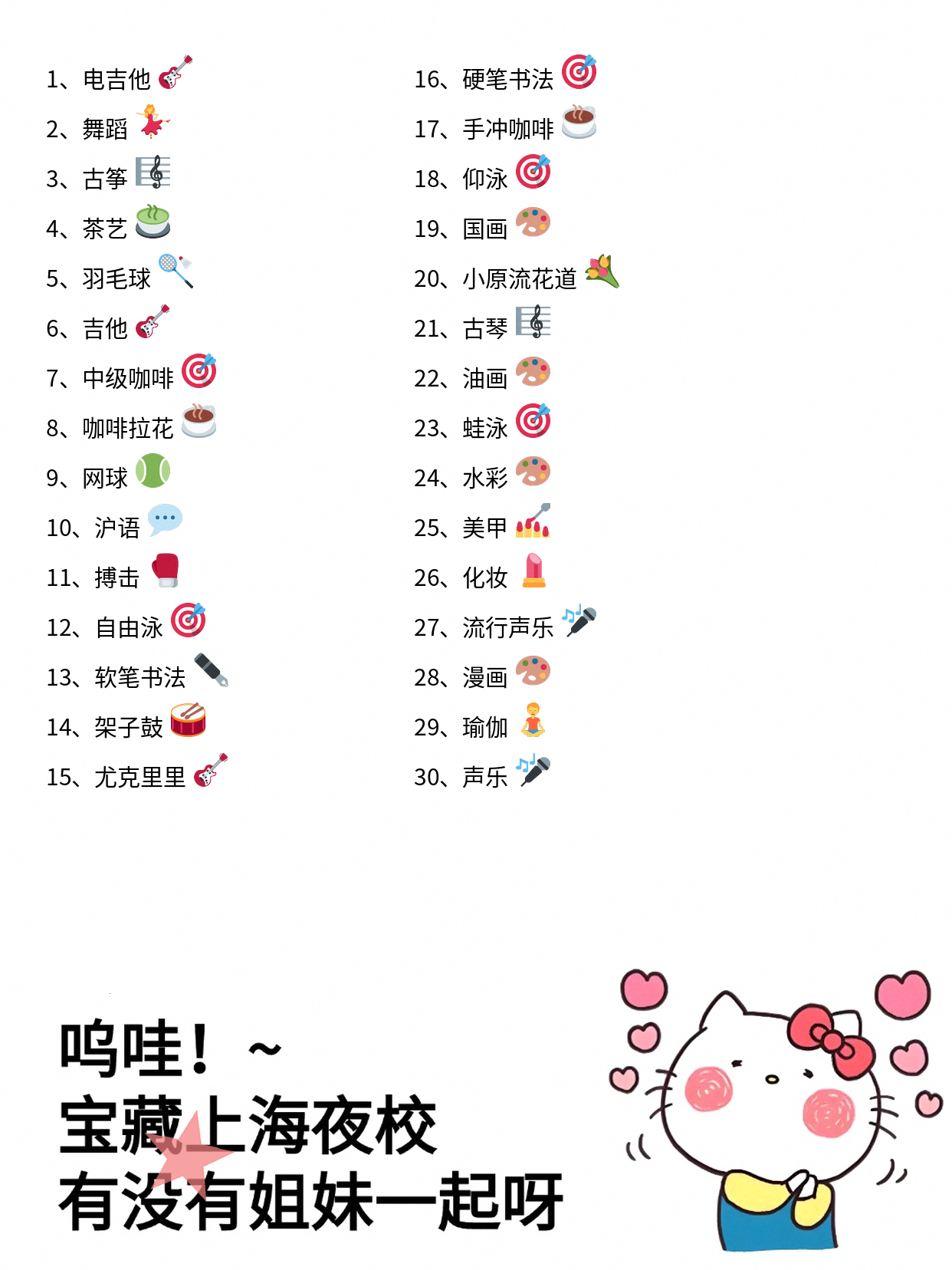 上海上班族夜校尤克里里｜零基础不孤单