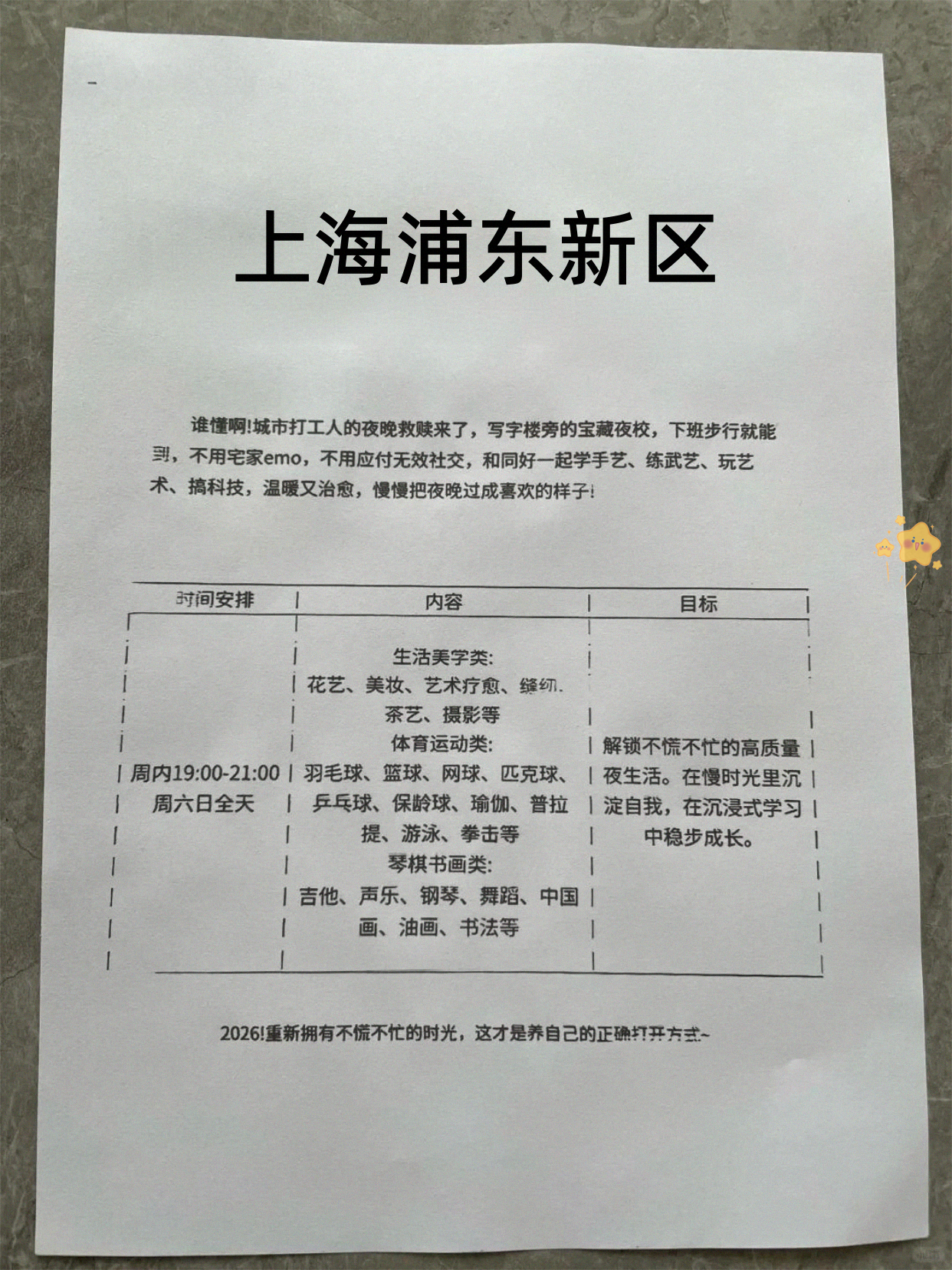 浦东下班就近上夜校