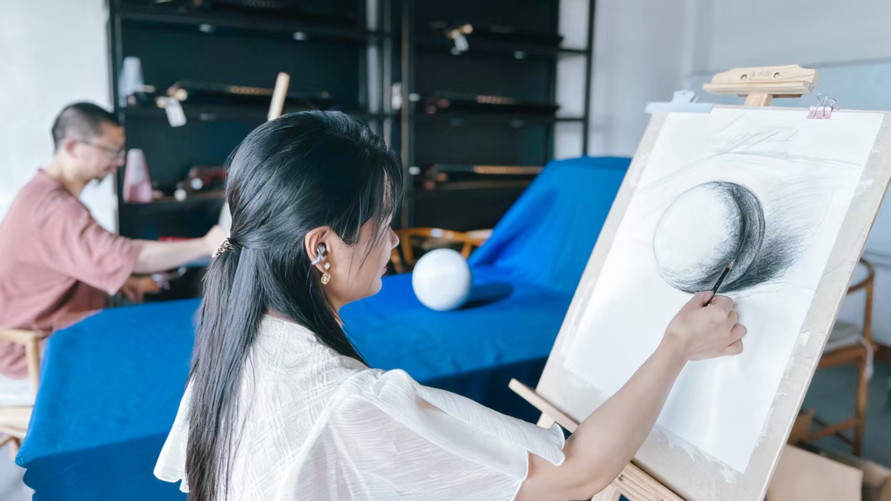 素描-宝山顾村公园