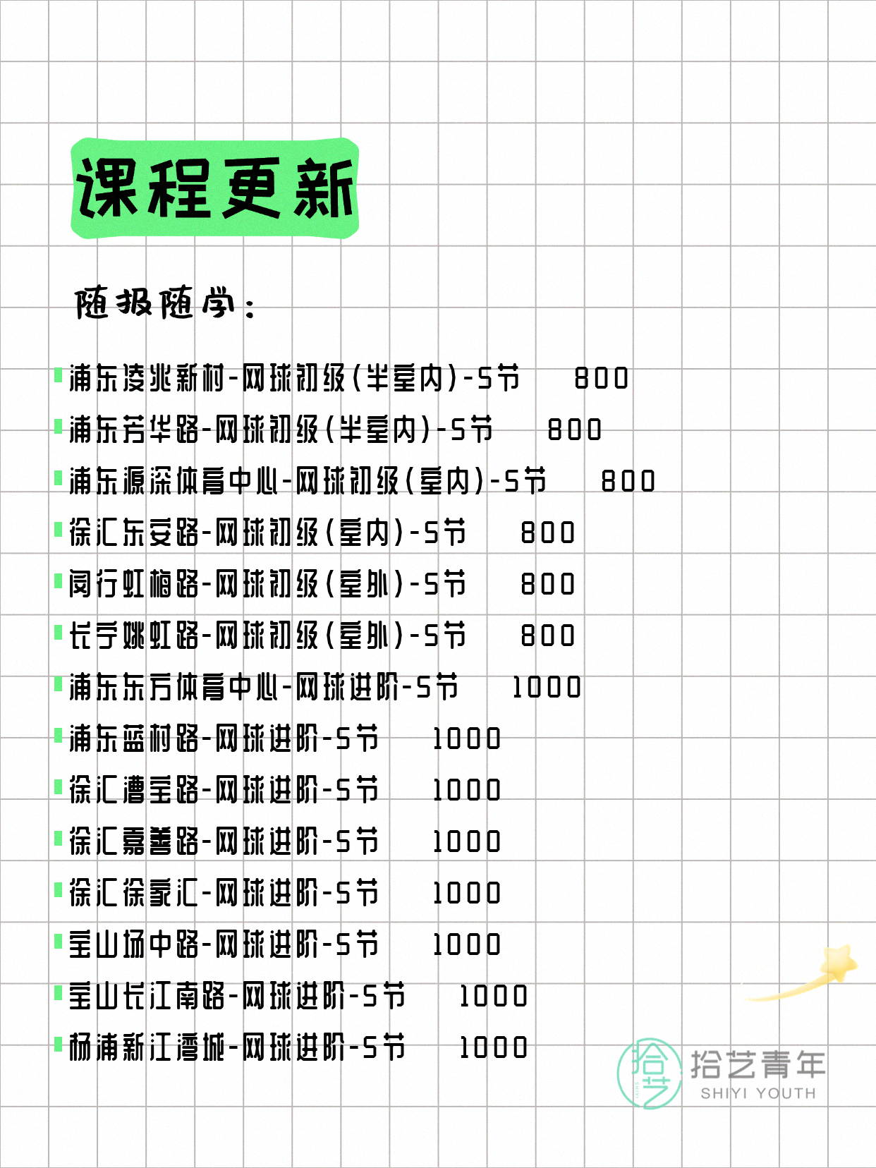 7月5日上海网球课程合集 - 图片4