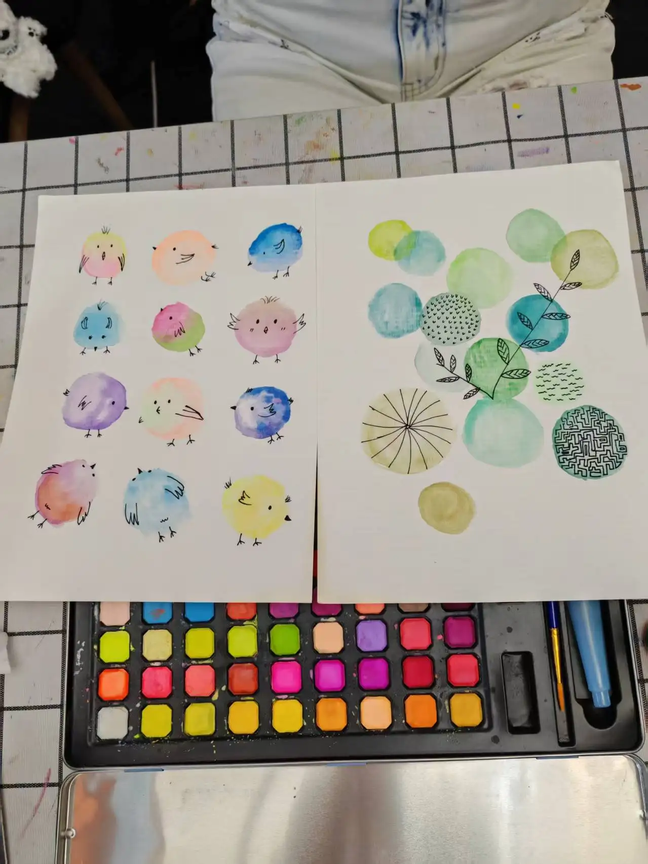 水彩画-黄浦陕西南路